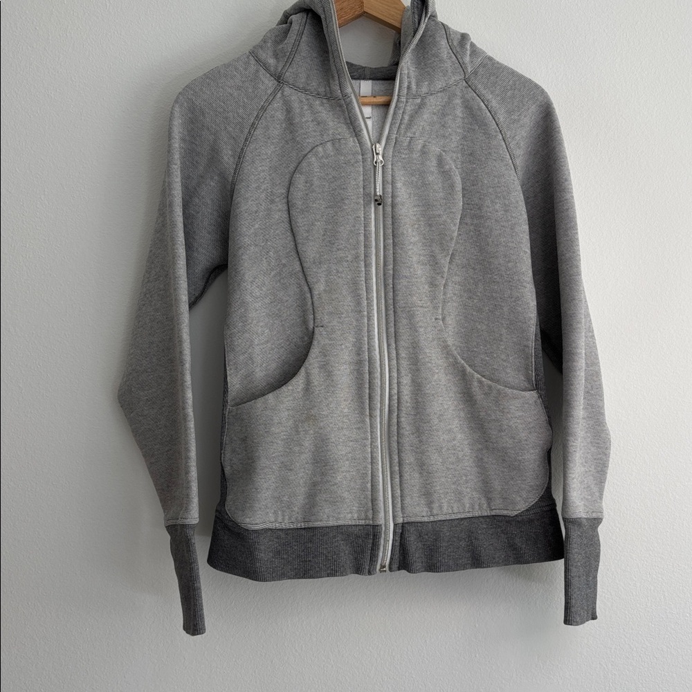 Lululemon Athletica Gray Zip-Up Hoodie Size 6